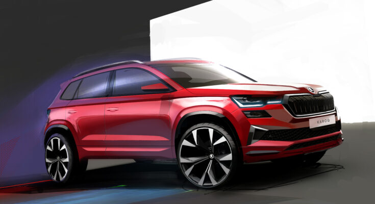 210815 Exterieur Sketch Skoda Karoq Pa 2