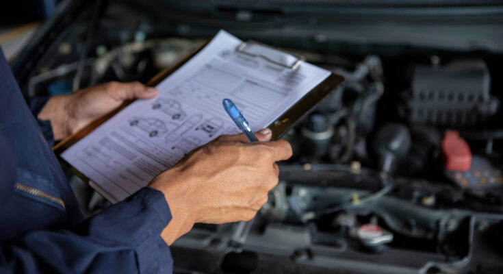 Mechanic Service Car Garage Is Check List Cars