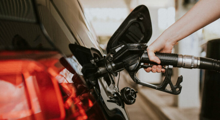 Woman Filling Petrol Gas Station